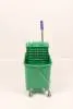 картинка Ведро ACG уборочное на колесах 20л с отжимом двойное ЗЕЛЕНОЕ 