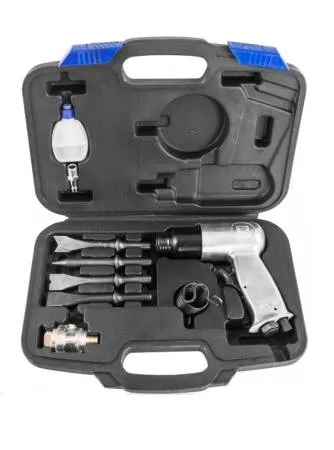 картинка Пневмомолоток 150 мм в наборе с насадками (9 предметов) Thorvik AHK9150 