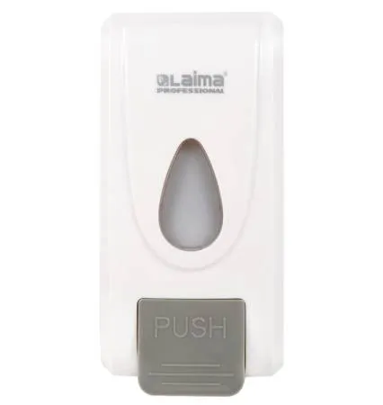 картинка Дозатор для жидкого мыла-пены 1 л, пластик, белый, LAIMA 