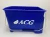 картинка Тележка - ведро ACG 20 л., двойное с отжимом, синие 
