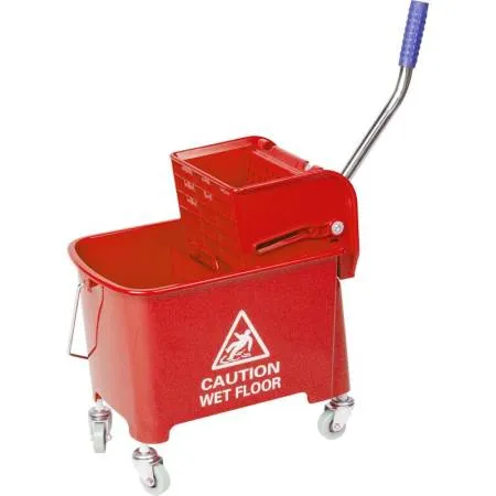 картинка Ведро ACG уборочное на колесах 20л с отжимом двойное КРАСНОЕ 1/1/30 