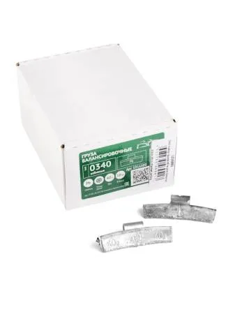 картинка 0340 Груза набивные балансировочные свинцовые для литых дисков 40 г (уп. 50 шт), ACG 