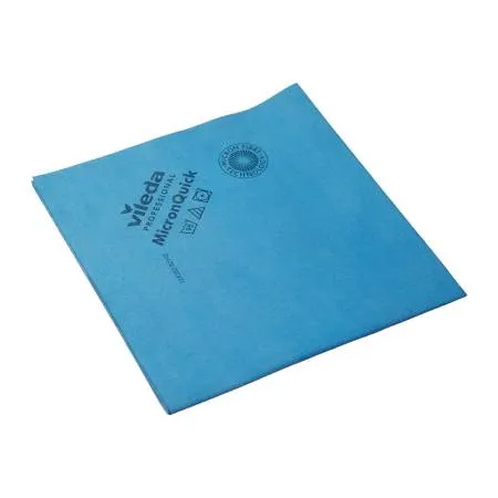 картинка Салфетка МикронКвик 40х38х0,07 см синяя, из микроволокна, 5 штук/упак., Vileda 