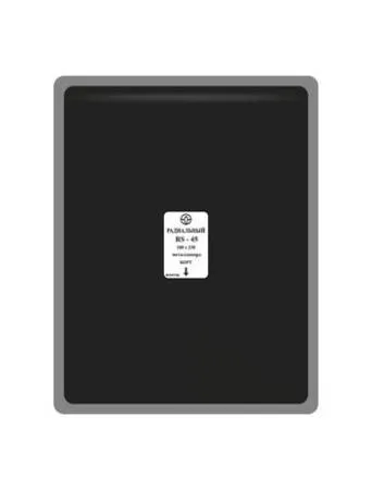 картинка RS-45 термо Пластырь с металлокордом для радиальных шин 180 x 230 мм. 10 штук в упаковке Rossvik 
