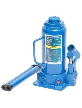 картинка Домкрат бутылочный N3112 NORDBERG грузоподъёмность 12 тонн 