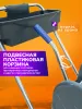 картинка Тележка уборочная ACG 1 х 25л, с отжимом и пластиковой корзиной, база хром 