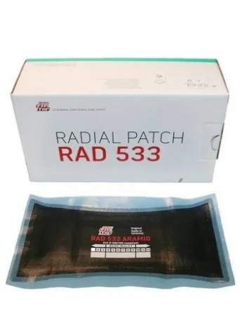 картинка Пластырь (заплата) радиальный, для горячей и холодной вулканизации, 533TL ARAMID, 110x205 мм, 1 слой корда, 1 шт, 512 5338, Rema Tip Top 