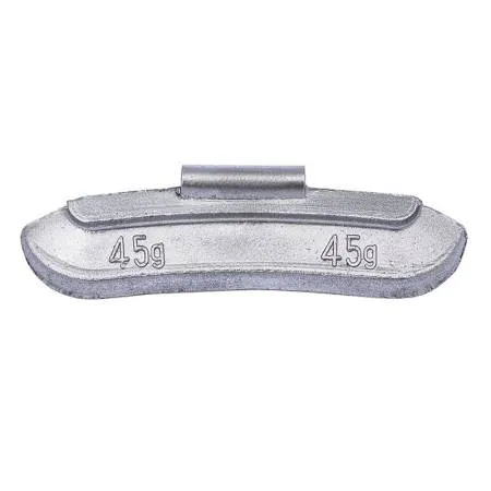 картинка Шиномонтажные набивные грузики для балансировки стальных дисков колёс 45 гр. 0245 Clipper 