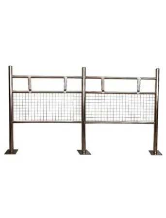 картинка Стойка для 4-х держателей автомобильных ковриков нержавеющая сталь. 1013107 