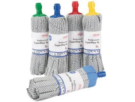 Моп СуперМоп Антибак 33x10 см синий, антибактериальный Vileda