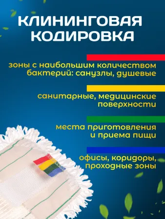 картинка МОП ACG плоский "Микрофибра" петлевая Тафтинг 40 см. ушки + кармашки 