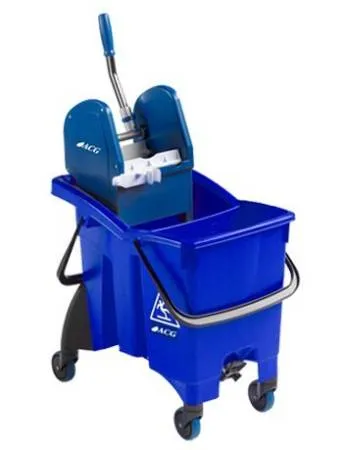 Ведро ACG 30 л., двойное с отжимом, со сливным отверстием