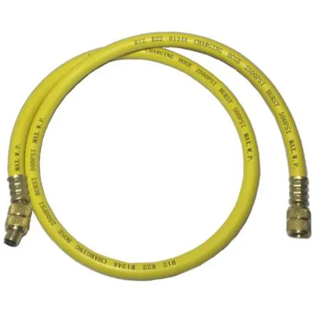 картинка Шланг заправочный желтый 1,2  м для фреона R134a