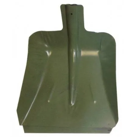 Лопата снегоуборочная 36х38 см стальная с планкой диаметр 40мм