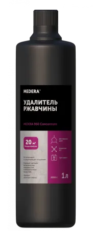Удалитель ржавчины с металлических поверхностей MEDERA 950 CONCENTRATE, 1л PRO-BRITE