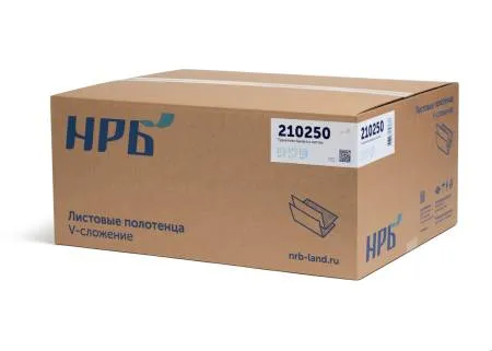 картинка Бумага туалетная 2 сл., листовая, 10,5x21 см, 240 м, целлюлоза, (40 упак) НРБ 