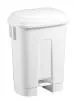Ведро ACG 60 л., для мусора с педалью, с держателем под мешок, с крышкой (белый)