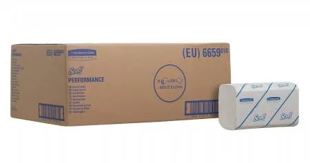 Полотенца бум. в пачках Scott Perfomance, бел., 1 сл., 300 л./пачка, 15 пачек., Kimberly-Clark,