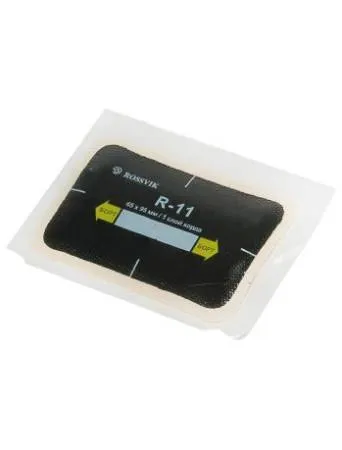 картинка Пластырь (заплата) радиальный для горячей и холодной вулканизации, R-11, 65х95 мм, 1 слой корда, 20 шт, Rossvik 