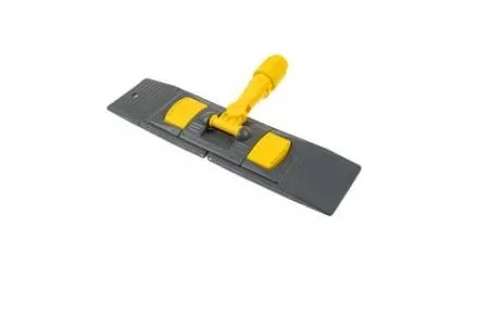 Держатель для мопа под карман 50 х13 см (серый + желтый)