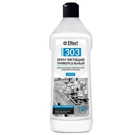 Универсальный чистящий крем  GAMMA 303 крем 600 мл EFFECT 1/9