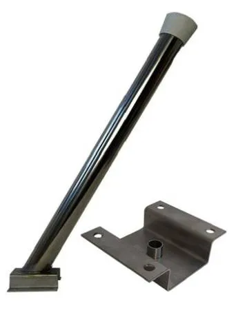 картинка Колчан напольный из нержавеющей стали, на автомойку, П-образное основание МСО с направляющей трубкой для слива воды, 1013103 