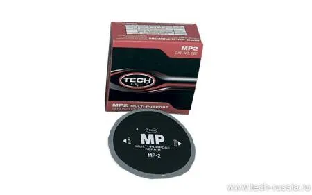 картинка Пластырь (заплата) диагональный для горячей и холодной вулканизации, BP-2, 90 мм, 2 слоя корда, 602BK, Tech 