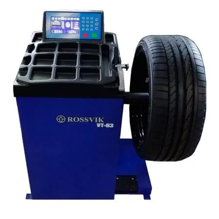 картинка Станок балансировочный VT-63, 220В (электронная линейка, цветной ЖК-дисплей), ROSSVIK 1/1