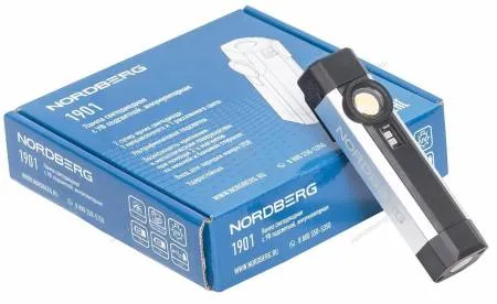 Лампа светодиодная 1+1, с УФ подсветкой, аккумуляторная, 3,6 В, 2200 mAh, Nordberg