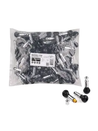 картинка TR-414C Вентили для бескамерных шин (хромированные)  (упаковка/100шт)  для колёс