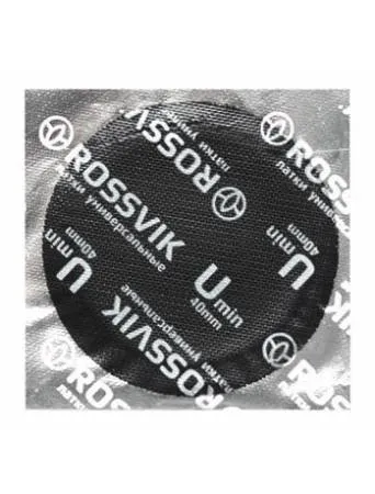 картинка Латка (заплата) универсальная для горячей и холодной вулканизации, Umin, 40 мм, 200 шт, Rossvik 