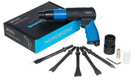 картинка Пневмозубило NP5070 с комплектом насадок и быстросъемным держателем 250 мм