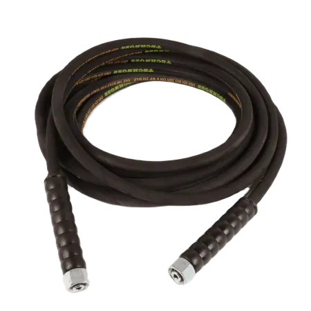 Шланг для АВД 2-х оплеточный d-8мм 10 м с защитными ручками (металл)