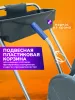 картинка Тележка уборочная ACG 1 х 20л, с отжимом и пластиковой корзиной, база хром 
