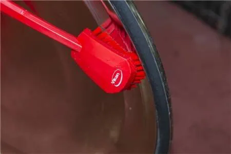 картинка Щетка для мытья с длинной ручкой, 41,5x7,5x7,5 см, жёсткая, синяя Vikan 