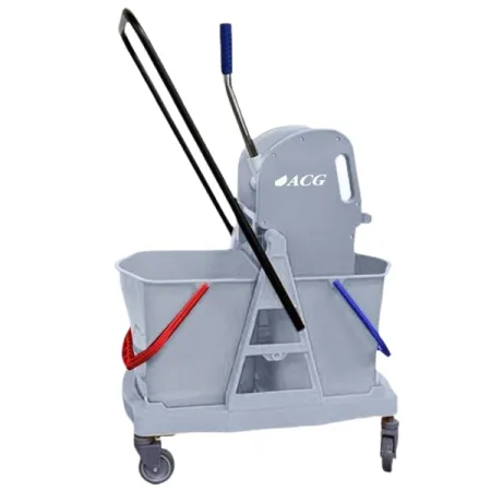 Тележка ACG  2х-ведерная 2 х 18 л с отжимом, база пластик    1/1