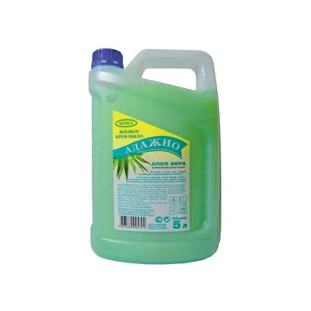 картинка Мыло жидкое антибактериальное Адажио Алоэ Вера 5 л 