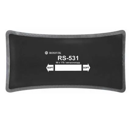 картинка RS-531 Пластырь с металлокордом 90 x 175 мм 10 шт ROSSVIK 