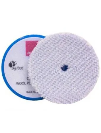 картинка полировальные Круг полировальный из овчины жесткий 80/90 мм, голубой для iBrid Rupes 9.BW100H из шерсти