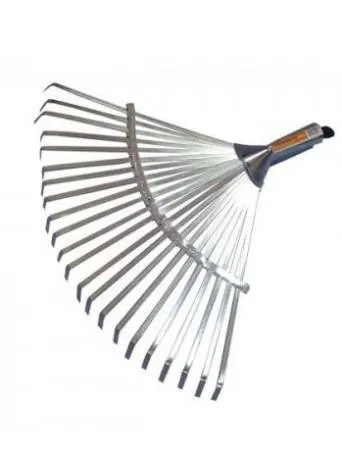 Грабли 22 зубьев веерные пластинчатые усиленные ГСВ2 оцинк.сталь б/черенка