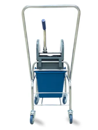 картинка Тележка уборочная БЕЗ ЛОГО 1 х 16л с отжимом, база хром 