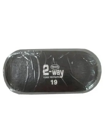 картинка Заплатка для ремонта автокамер овальная 2-Way 150х70мм. TECH 19, 20 штук в упаковке 
