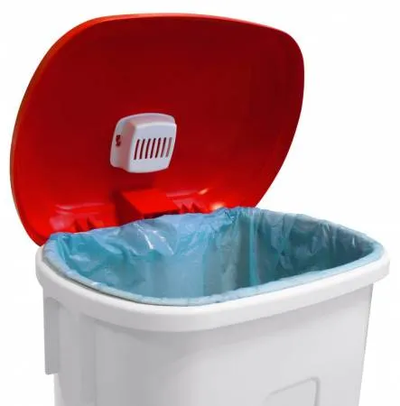 картинка Ведро ACG 60 л., для мусора с педалью, с держателем под мешок, с крышкой (синий) 