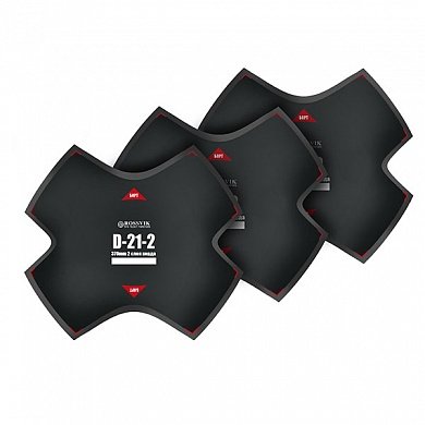 Пластырь диагональный D-21-2 (термо), 370 миллиметров, 2 слоя, 5 штук, Rossvik