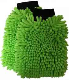 Рукавица из микрофибры Wash Mitt Plush Microfiber Green 3D