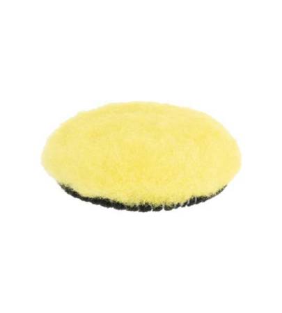 картинка полировальные Круг полировальный из овчины 80 мм, желтый, Menzerna 1/1 из шерсти