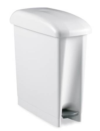 картинка Контейнер ACG 17 л. для мусора с педалью, белый 