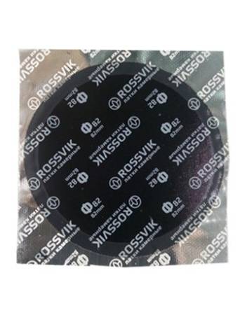 картинка Заплатка для ремонта камер, холодная и горячая вулканизация, Ф82, 82 мм, двухслойные, 50 шт, Rossvik 