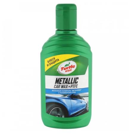 Полироль восковой "Металлик и PTFE" METALLIC CAR WAX + PTFE 300 мл Turtle Wax