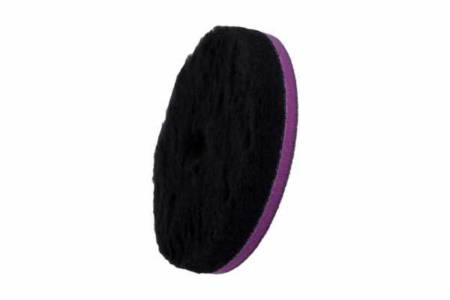 картинка полировальные Круг полировальный меховой (ворс 15 мм) "Doodle" Wool-Pad черный 155/25/155 ZviZZer из шерсти